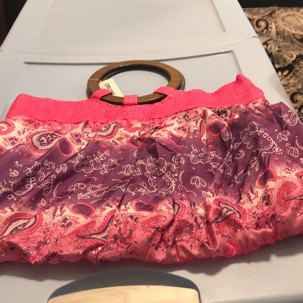 Pink And Purple Paisley Bag